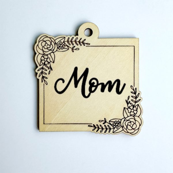 Customizable Mother s Day Square-Shaped Floral Gift Tag Online now