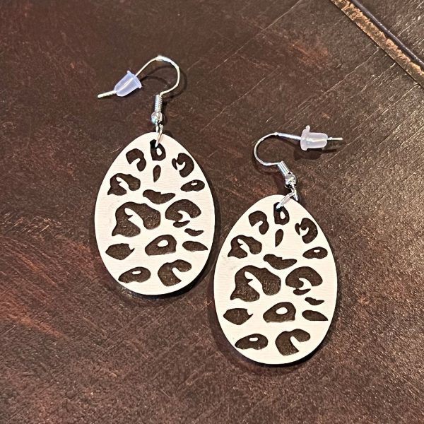 Leopard Print Egg Dangles Supply