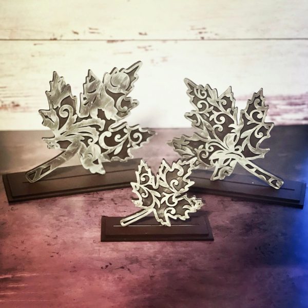 Flourish Maple Leaves Shelf Sitters (Set of 3) Fashion