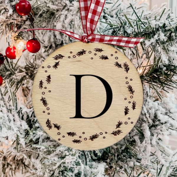 Customizable Pine Needle and Snow Ornament Online now