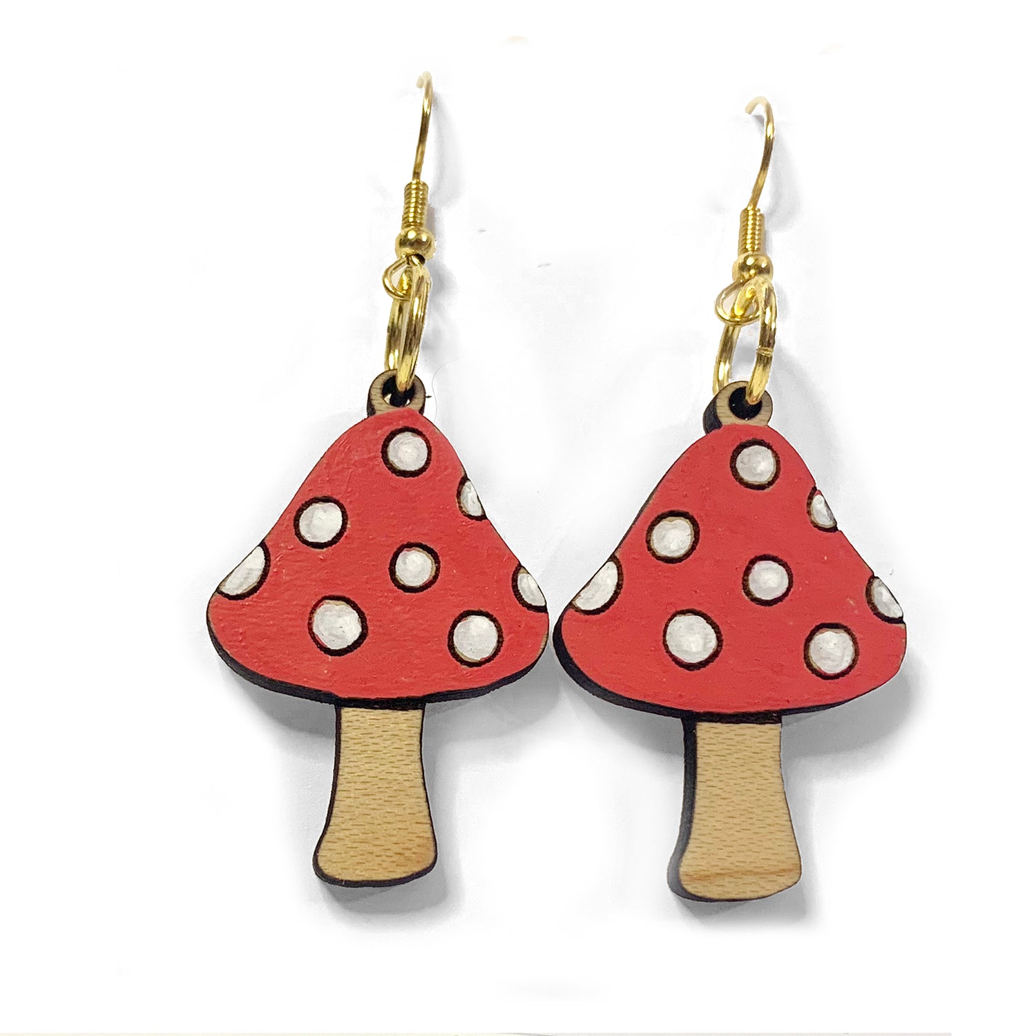 Simple Mushroom Dangle Earrings For Cheap