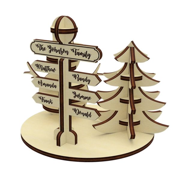 North Pole Family Sign Cheap - Image 2