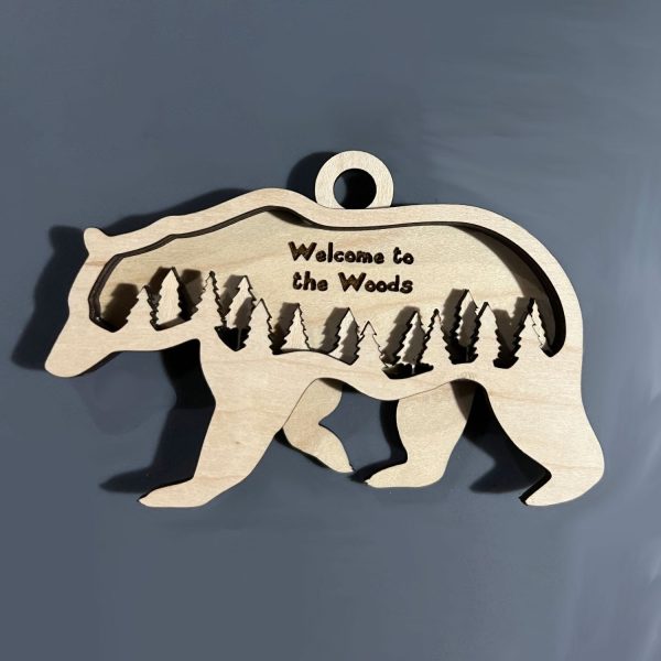 Personalized Woodland Layered Bear Decoration For Discount